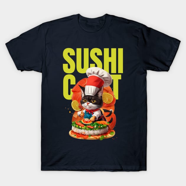 sushi cat T-Shirt by mmpower